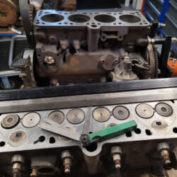 JX Motor Prüfung mit Haarlineal